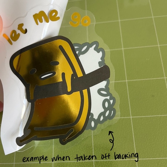 🌻10/$10🌻 Gudetama The Lazy Egg Foiled Decal Sticker - Picture 3 of 3